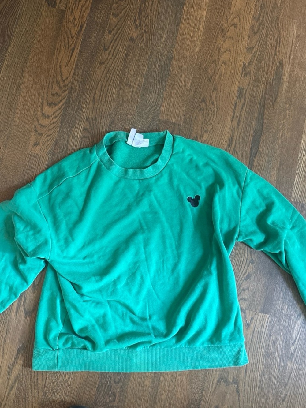 H&M Green Disney Crewneck Sweatshirt